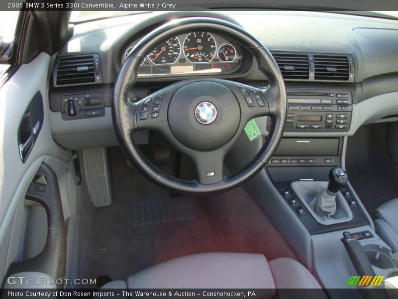 Alpine White / Grey 2005 BMW 3 Series 330i Convertible