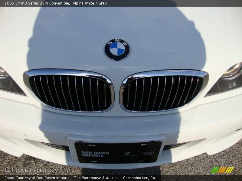 Alpine White / Grey 2005 BMW 3 Series 330i Convertible