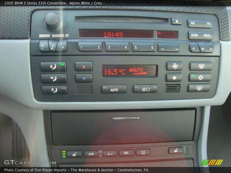 Alpine White / Grey 2005 BMW 3 Series 330i Convertible