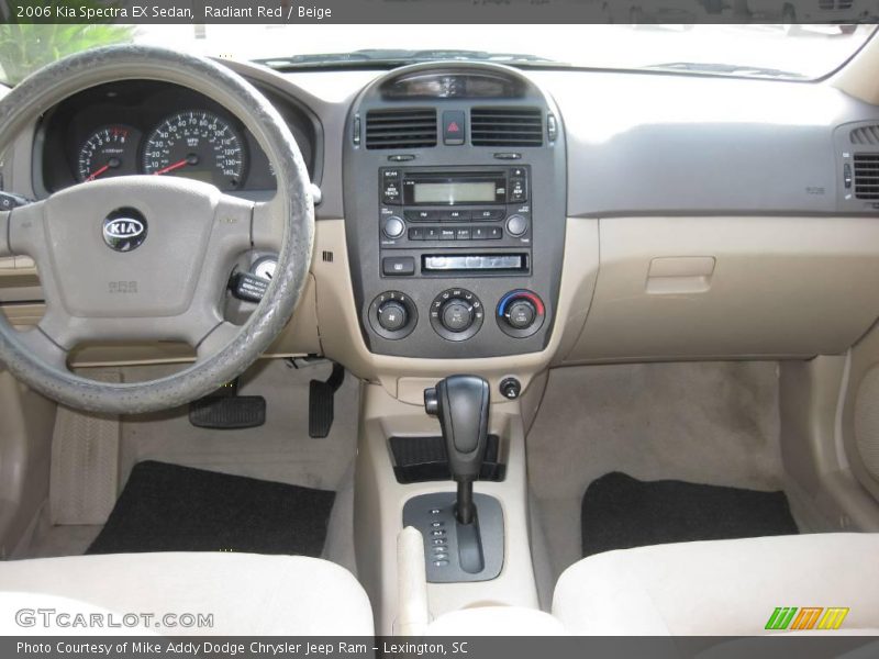 Radiant Red / Beige 2006 Kia Spectra EX Sedan