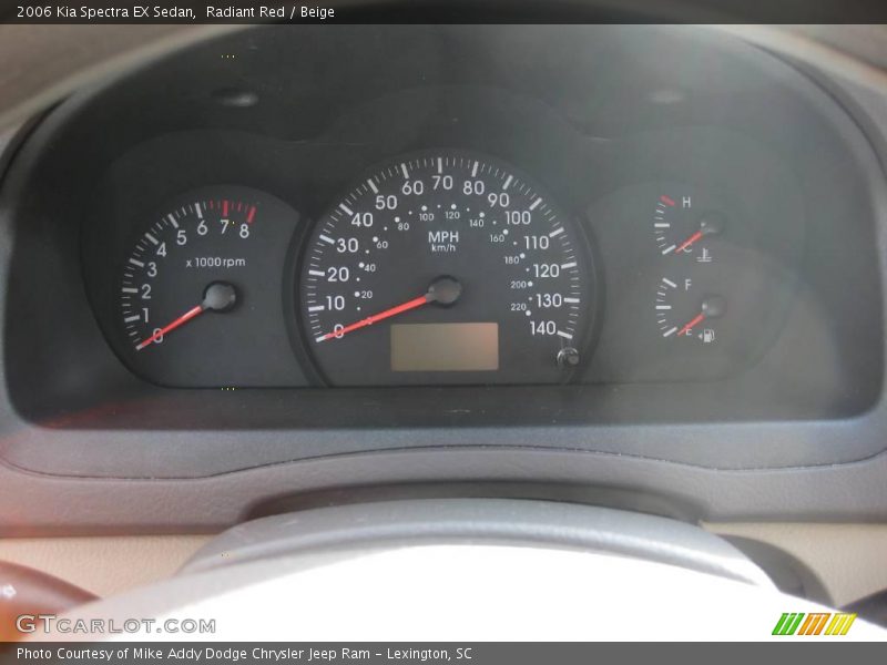 Radiant Red / Beige 2006 Kia Spectra EX Sedan