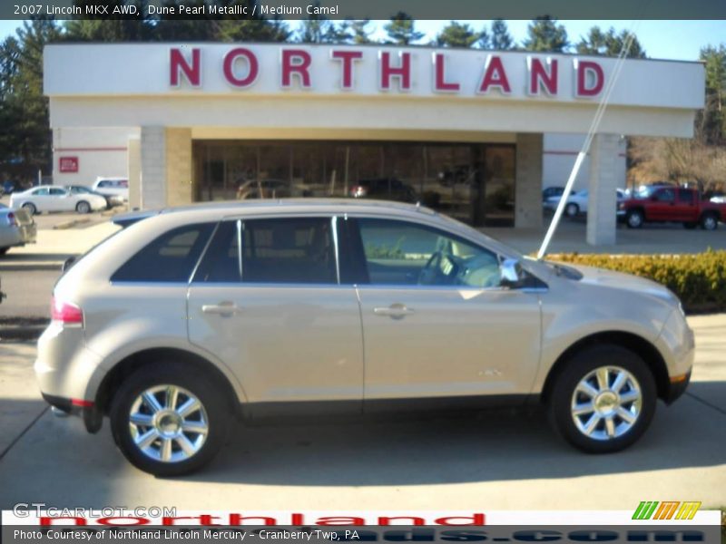 Dune Pearl Metallic / Medium Camel 2007 Lincoln MKX AWD