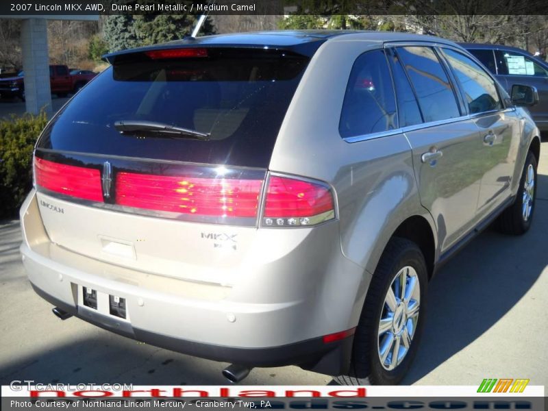 Dune Pearl Metallic / Medium Camel 2007 Lincoln MKX AWD