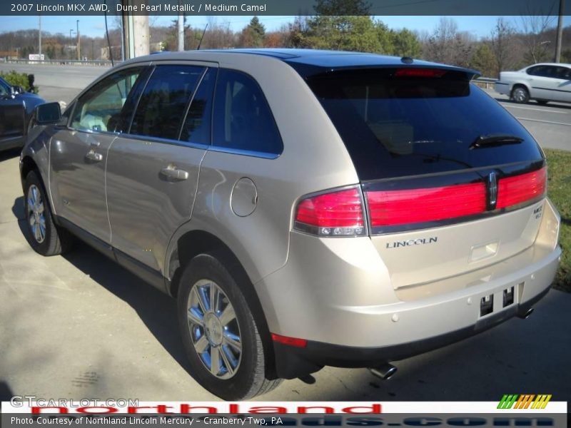 Dune Pearl Metallic / Medium Camel 2007 Lincoln MKX AWD