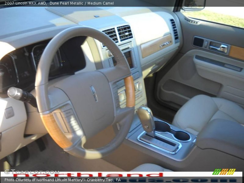 Dune Pearl Metallic / Medium Camel 2007 Lincoln MKX AWD