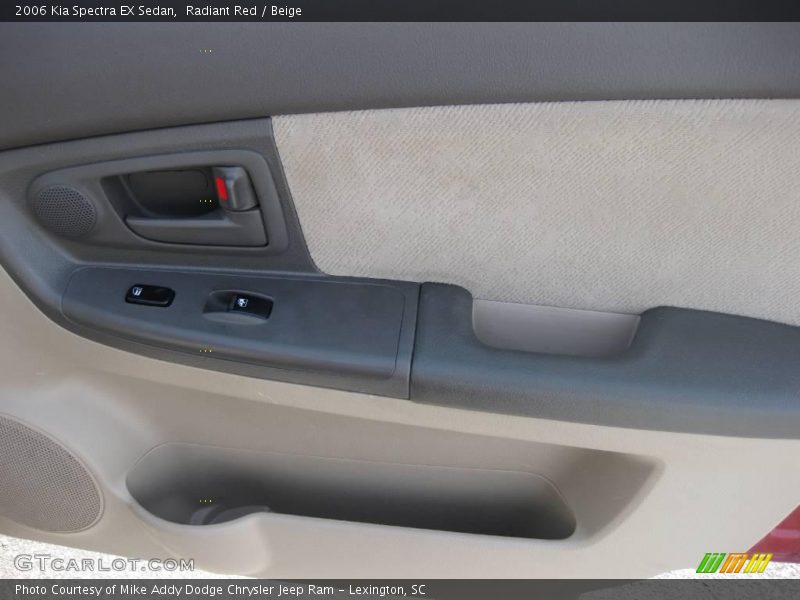 Radiant Red / Beige 2006 Kia Spectra EX Sedan