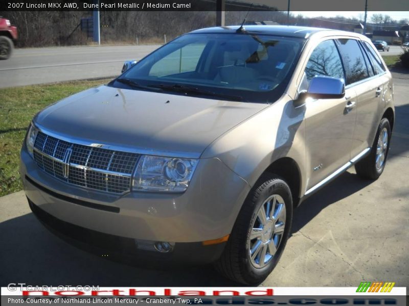 Dune Pearl Metallic / Medium Camel 2007 Lincoln MKX AWD