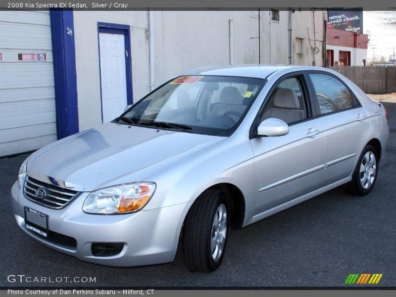 Silver / Gray 2008 Kia Spectra EX Sedan