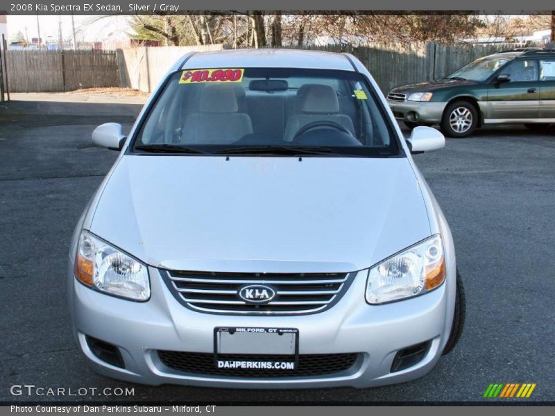 Silver / Gray 2008 Kia Spectra EX Sedan