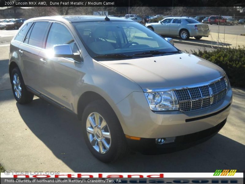 Dune Pearl Metallic / Medium Camel 2007 Lincoln MKX AWD