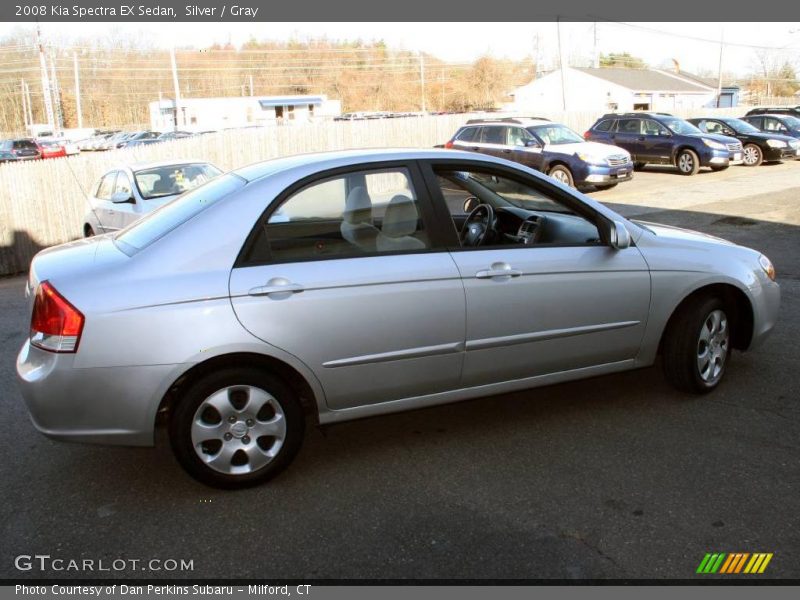 Silver / Gray 2008 Kia Spectra EX Sedan