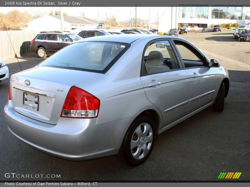 Silver / Gray 2008 Kia Spectra EX Sedan