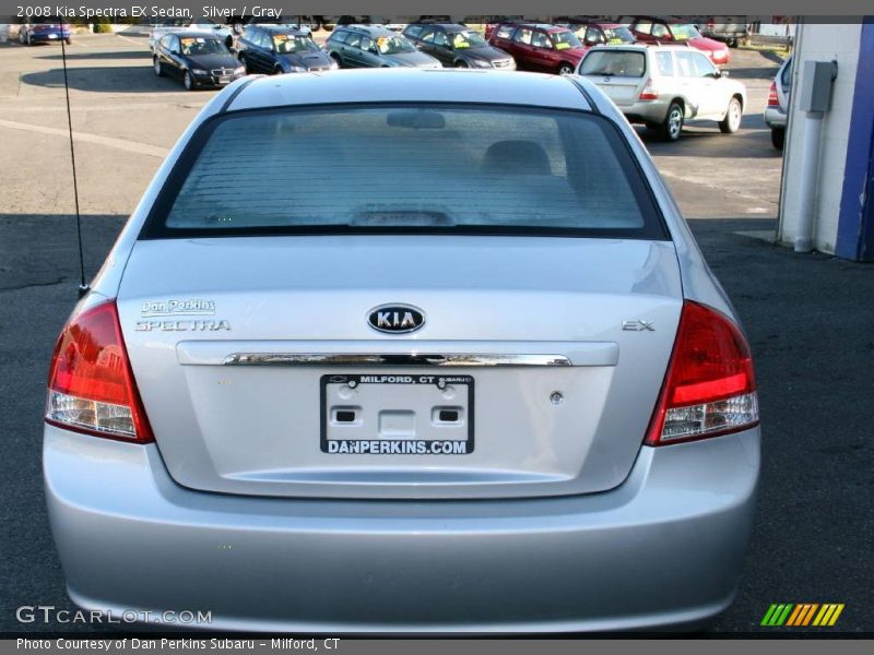 Silver / Gray 2008 Kia Spectra EX Sedan