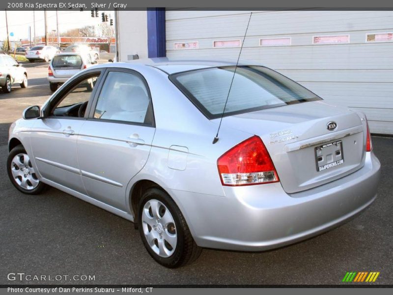 Silver / Gray 2008 Kia Spectra EX Sedan