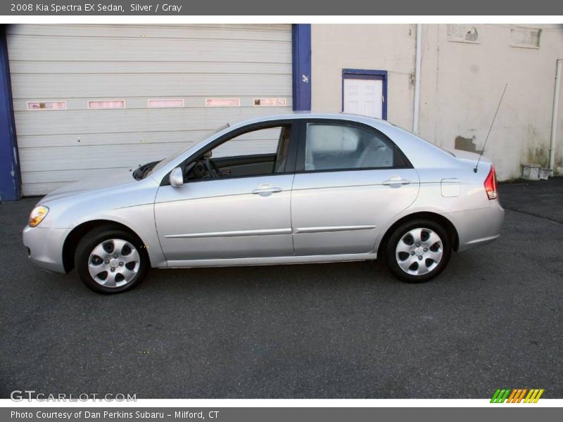 Silver / Gray 2008 Kia Spectra EX Sedan