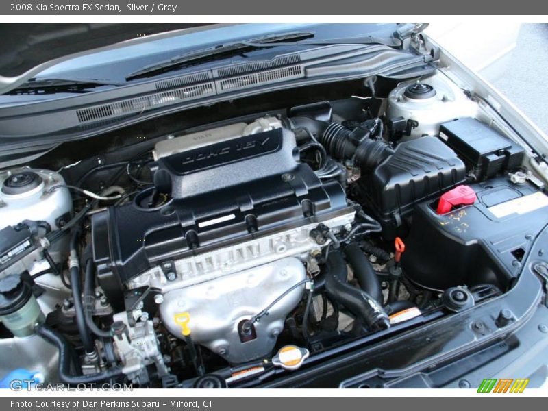 Silver / Gray 2008 Kia Spectra EX Sedan