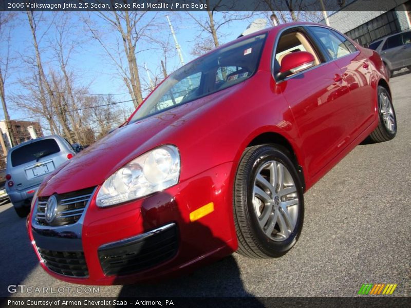 Spice Red Metallic / Pure Beige 2006 Volkswagen Jetta 2.5 Sedan