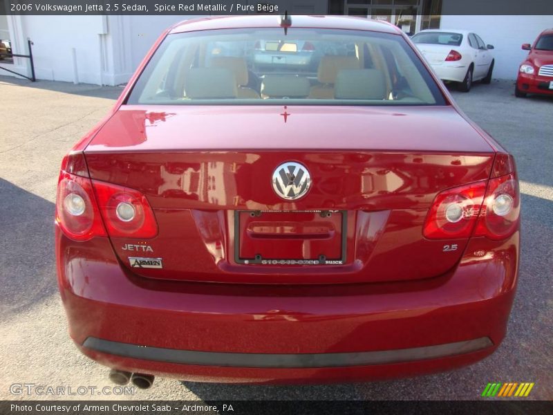 Spice Red Metallic / Pure Beige 2006 Volkswagen Jetta 2.5 Sedan
