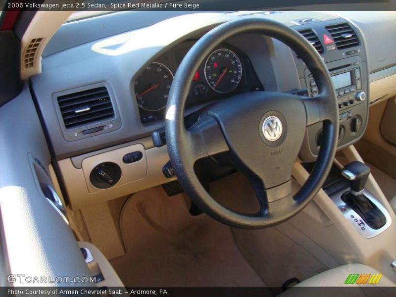 Spice Red Metallic / Pure Beige 2006 Volkswagen Jetta 2.5 Sedan
