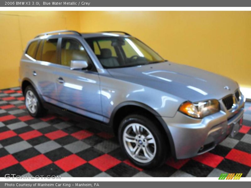 Blue Water Metallic / Grey 2006 BMW X3 3.0i