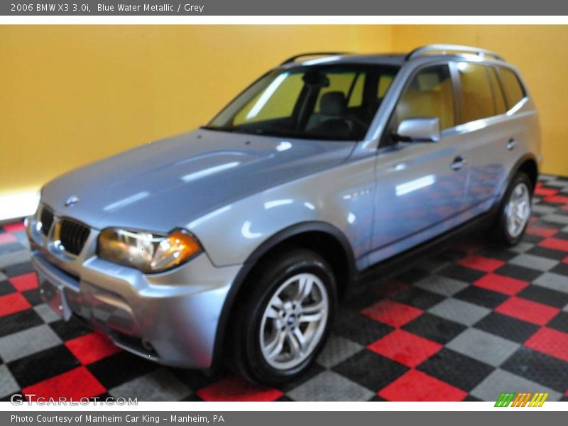 Blue Water Metallic / Grey 2006 BMW X3 3.0i
