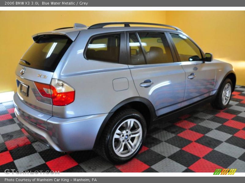 Blue Water Metallic / Grey 2006 BMW X3 3.0i