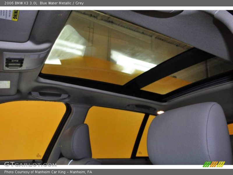 Blue Water Metallic / Grey 2006 BMW X3 3.0i