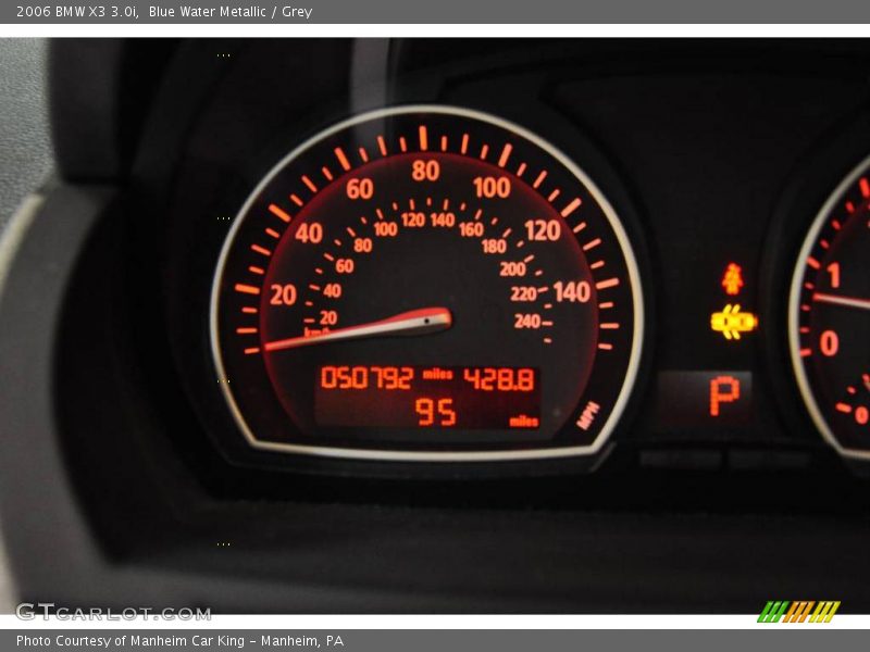 Blue Water Metallic / Grey 2006 BMW X3 3.0i