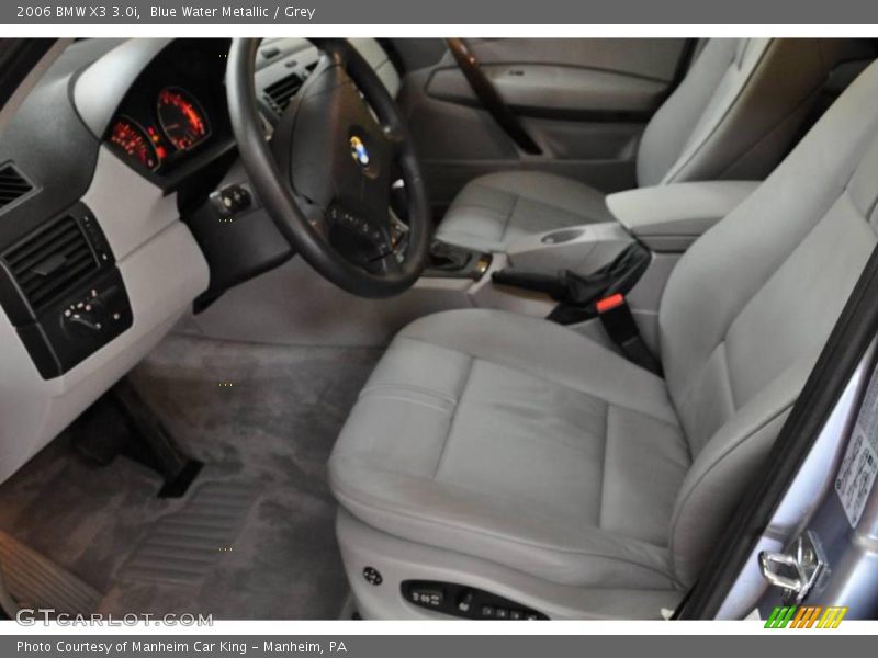 Blue Water Metallic / Grey 2006 BMW X3 3.0i