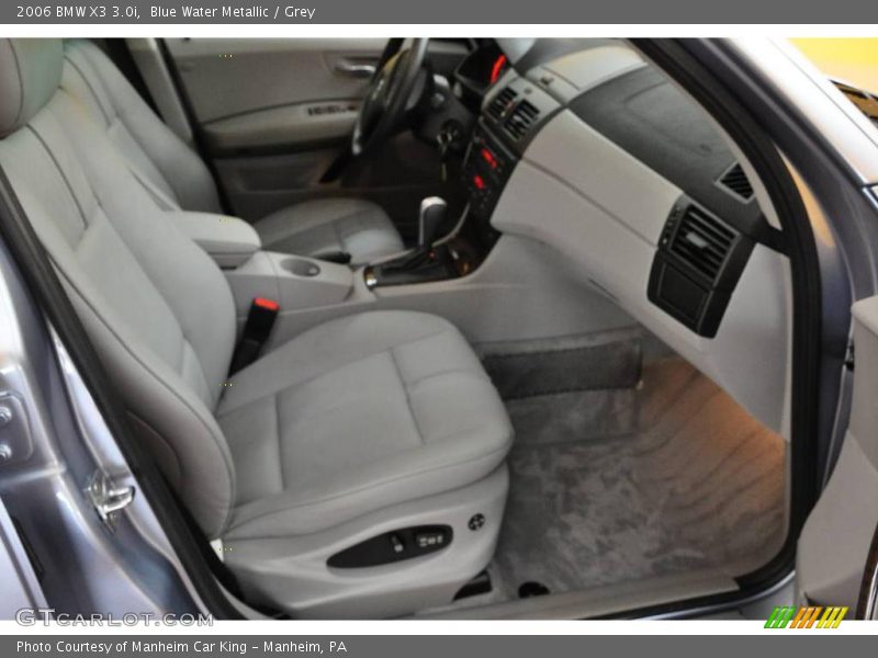Blue Water Metallic / Grey 2006 BMW X3 3.0i