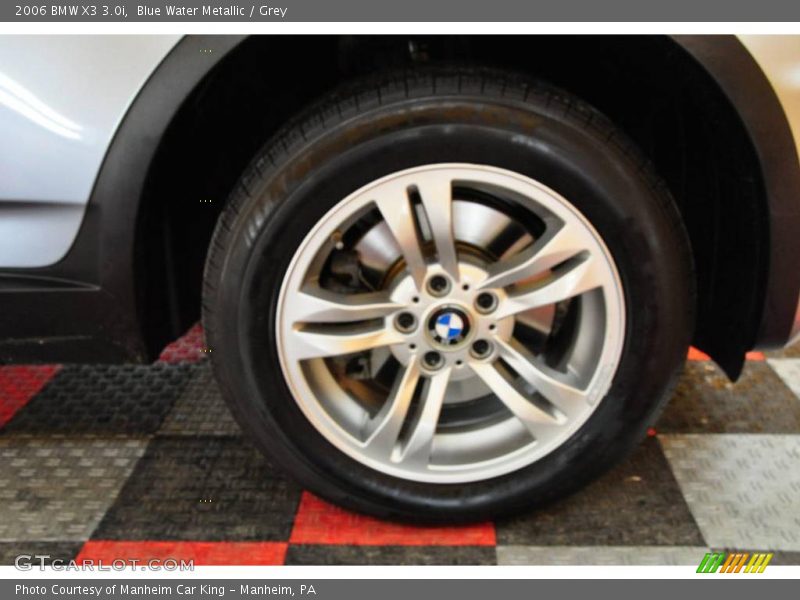 Blue Water Metallic / Grey 2006 BMW X3 3.0i