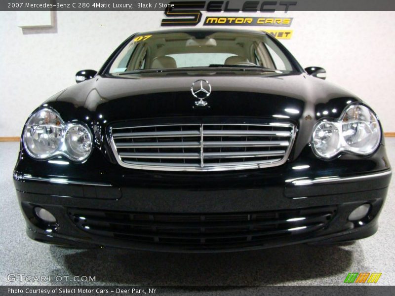 Black / Stone 2007 Mercedes-Benz C 280 4Matic Luxury