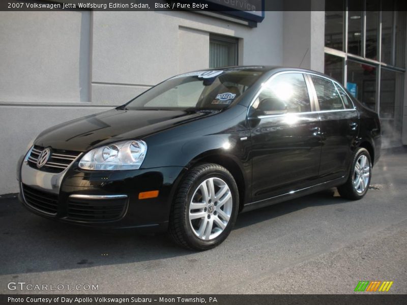 Black / Pure Beige 2007 Volkswagen Jetta Wolfsburg Edition Sedan
