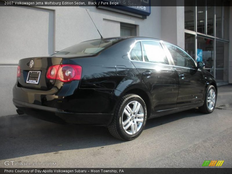 Black / Pure Beige 2007 Volkswagen Jetta Wolfsburg Edition Sedan