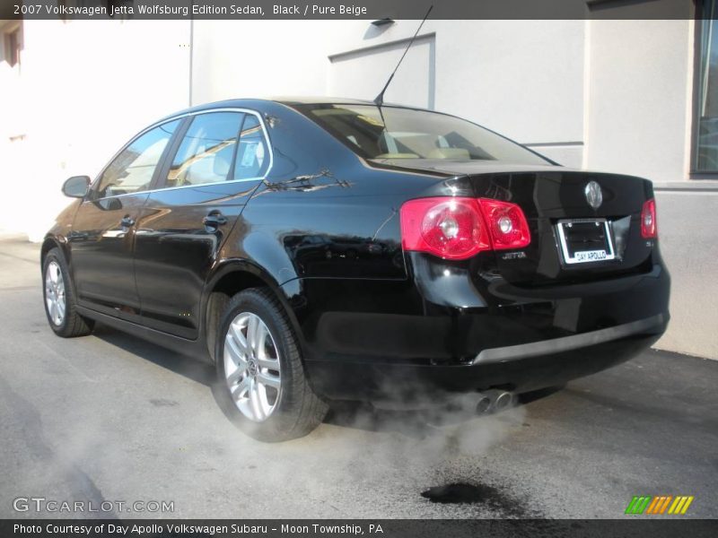 Black / Pure Beige 2007 Volkswagen Jetta Wolfsburg Edition Sedan