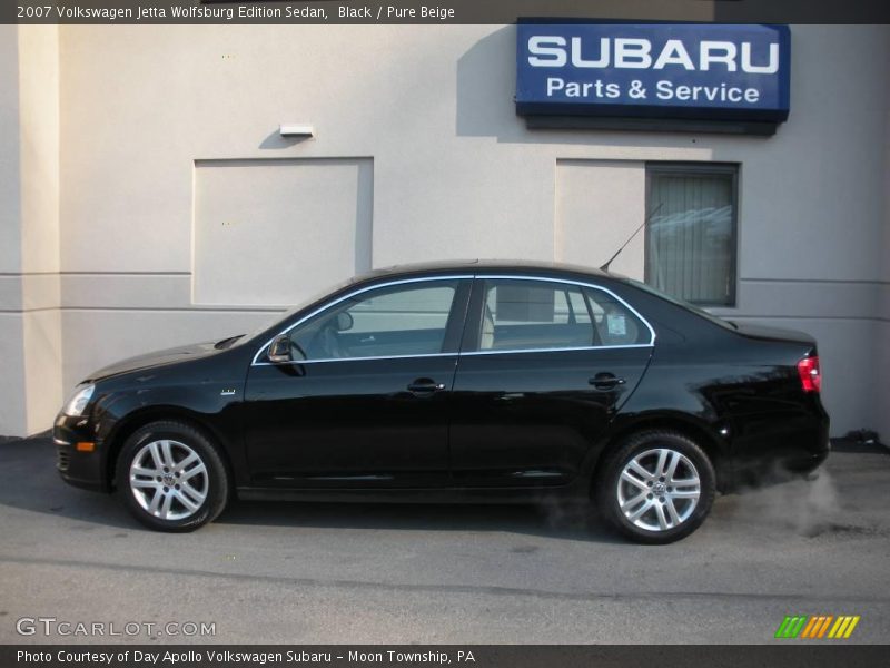 Black / Pure Beige 2007 Volkswagen Jetta Wolfsburg Edition Sedan
