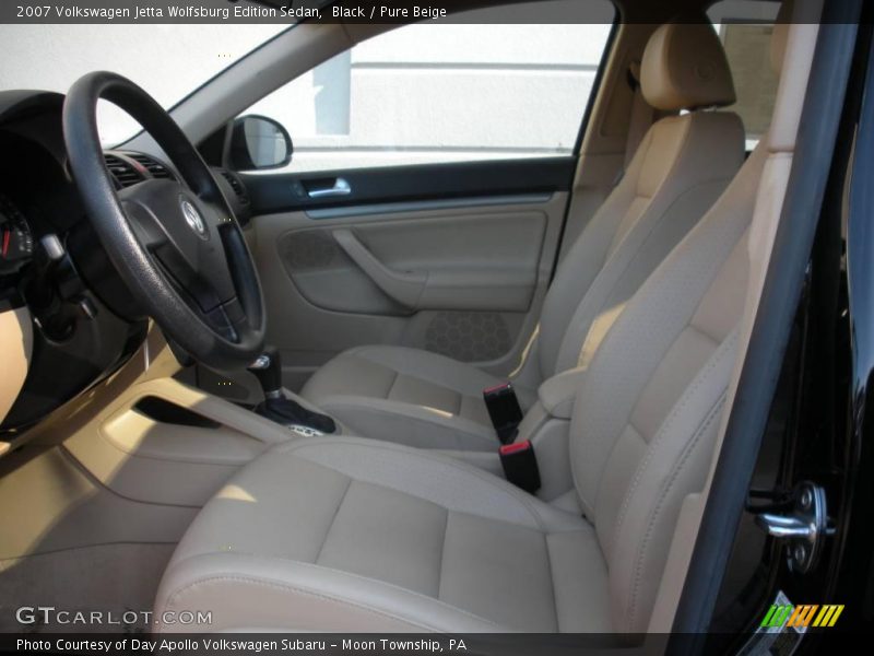 Black / Pure Beige 2007 Volkswagen Jetta Wolfsburg Edition Sedan