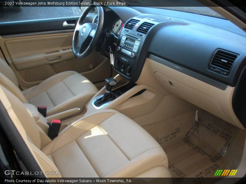 Black / Pure Beige 2007 Volkswagen Jetta Wolfsburg Edition Sedan