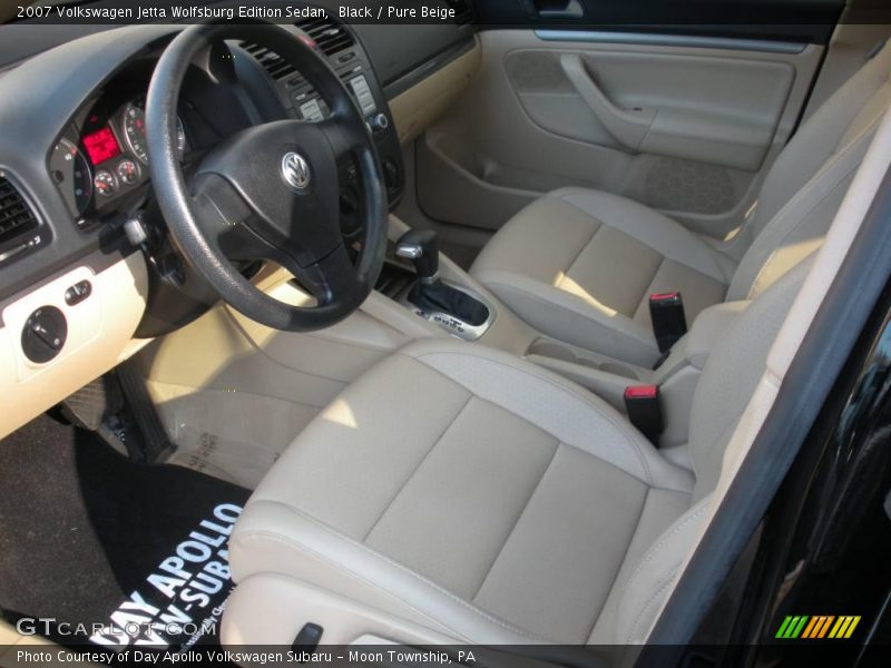 Black / Pure Beige 2007 Volkswagen Jetta Wolfsburg Edition Sedan
