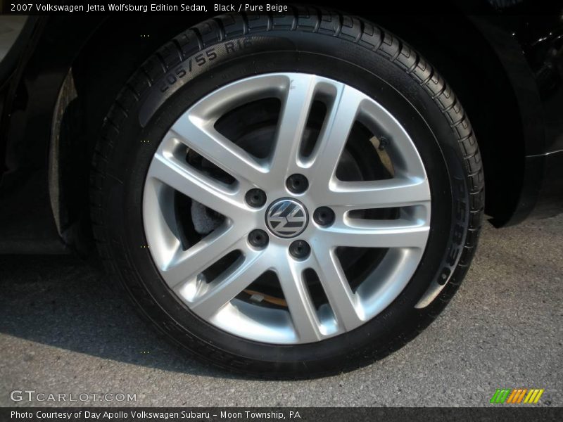 Black / Pure Beige 2007 Volkswagen Jetta Wolfsburg Edition Sedan