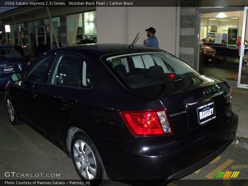Obsidian Black Pearl / Carbon Black 2009 Subaru Impreza 2.5i Sedan