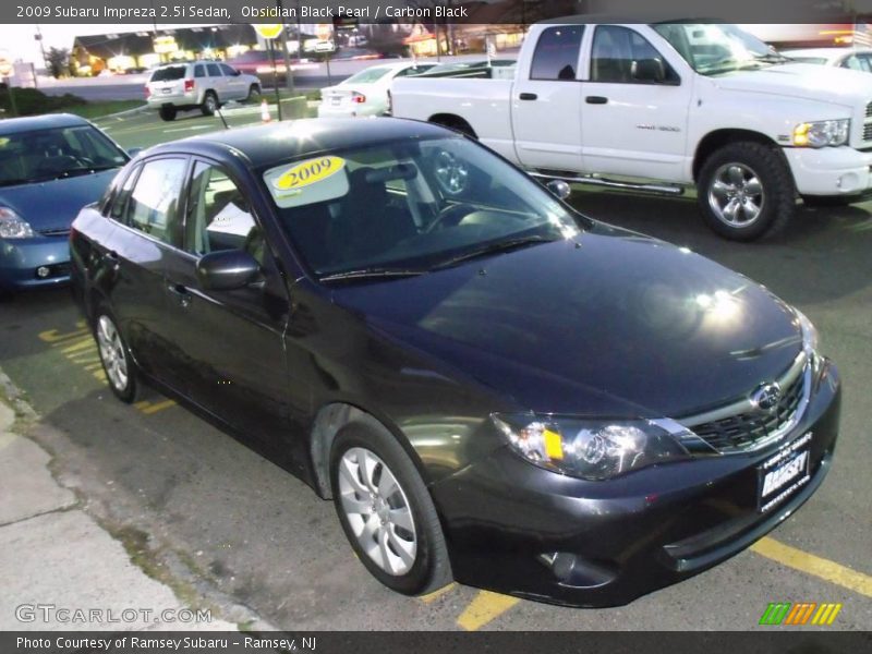 Obsidian Black Pearl / Carbon Black 2009 Subaru Impreza 2.5i Sedan