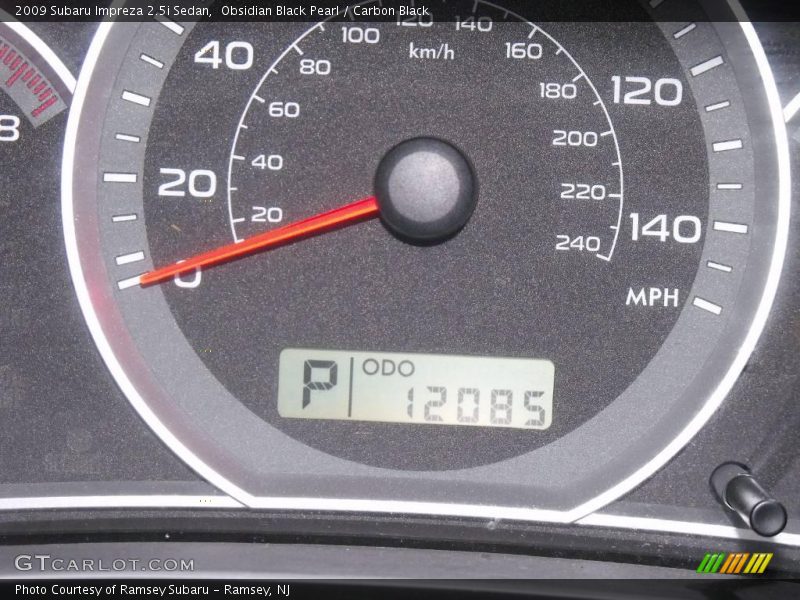 Obsidian Black Pearl / Carbon Black 2009 Subaru Impreza 2.5i Sedan