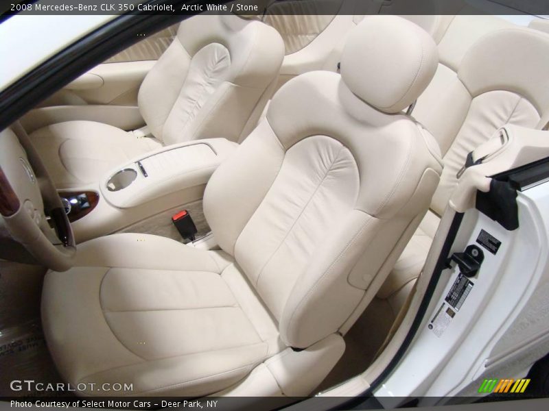 Arctic White / Stone 2008 Mercedes-Benz CLK 350 Cabriolet