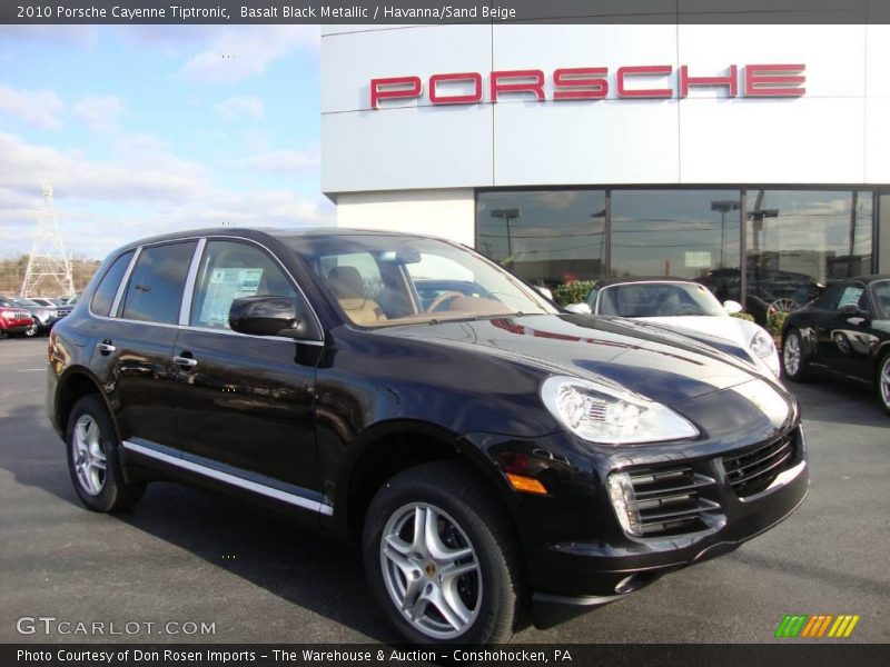 Basalt Black Metallic / Havanna/Sand Beige 2010 Porsche Cayenne Tiptronic