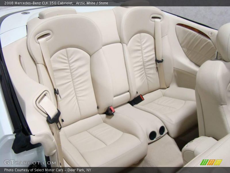 Arctic White / Stone 2008 Mercedes-Benz CLK 350 Cabriolet
