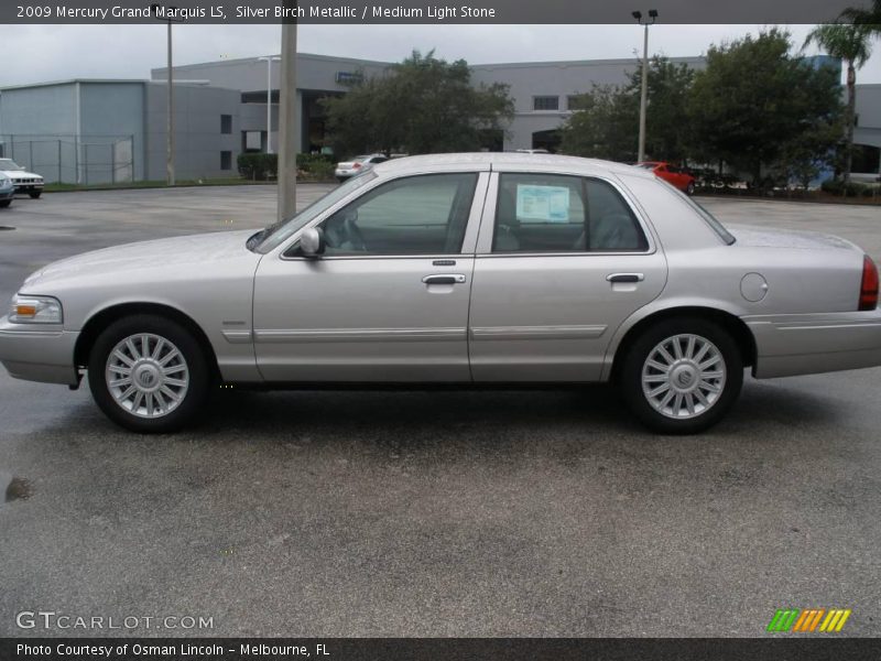 Silver Birch Metallic / Medium Light Stone 2009 Mercury Grand Marquis LS