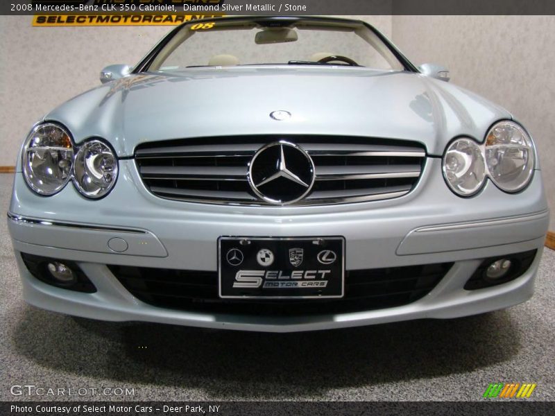 Diamond Silver Metallic / Stone 2008 Mercedes-Benz CLK 350 Cabriolet