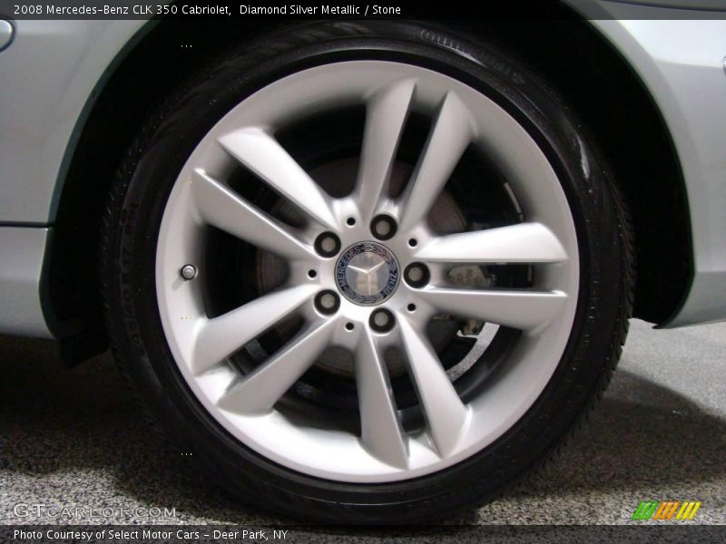 Diamond Silver Metallic / Stone 2008 Mercedes-Benz CLK 350 Cabriolet
