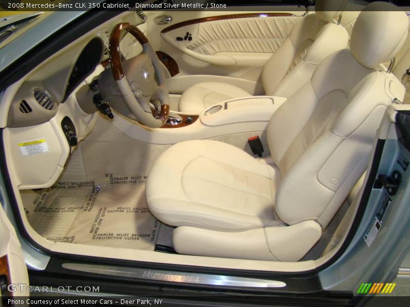 Diamond Silver Metallic / Stone 2008 Mercedes-Benz CLK 350 Cabriolet